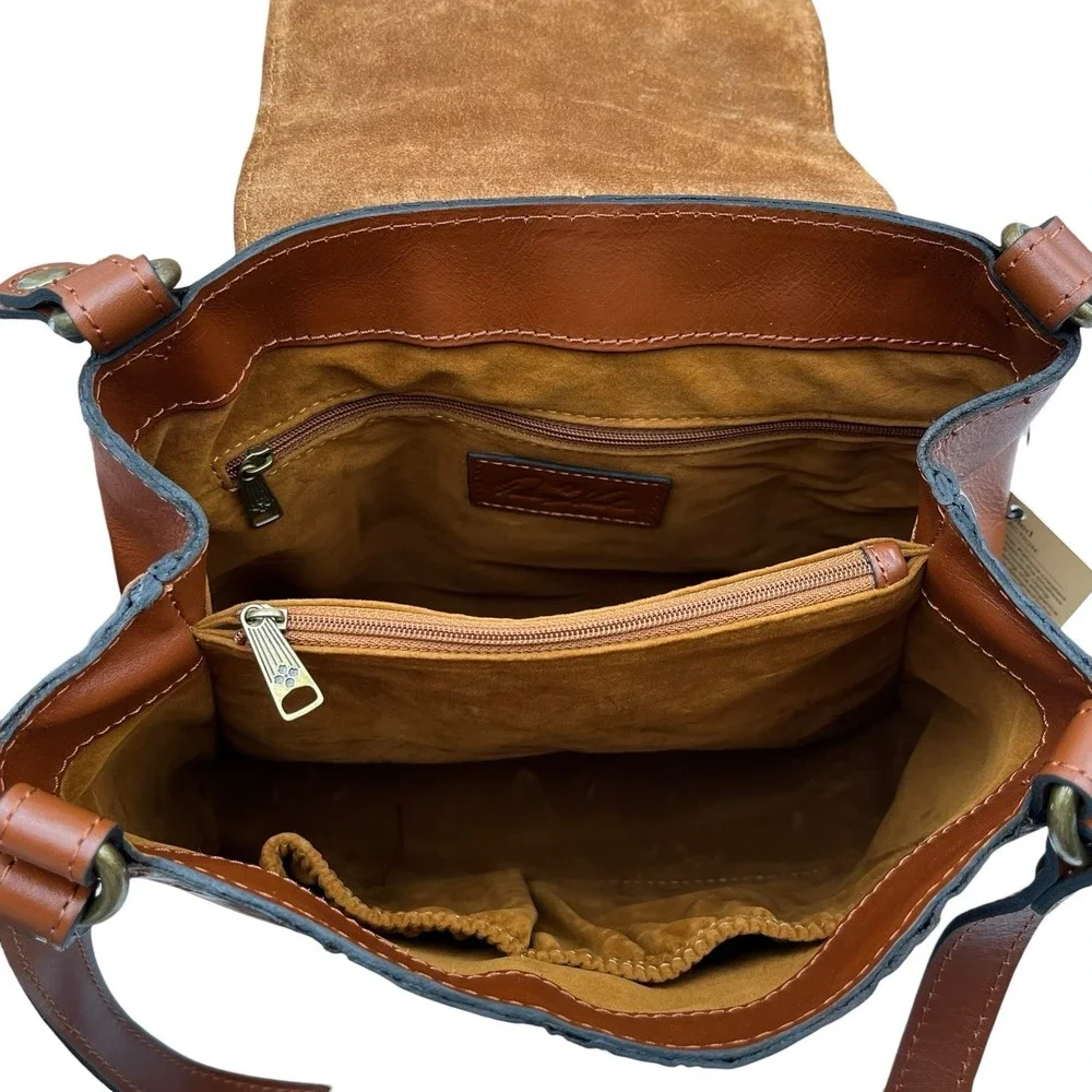 Patricia Nash Women's Larone Tooled Leather Hobo Bag Medium Florence Tan Brown